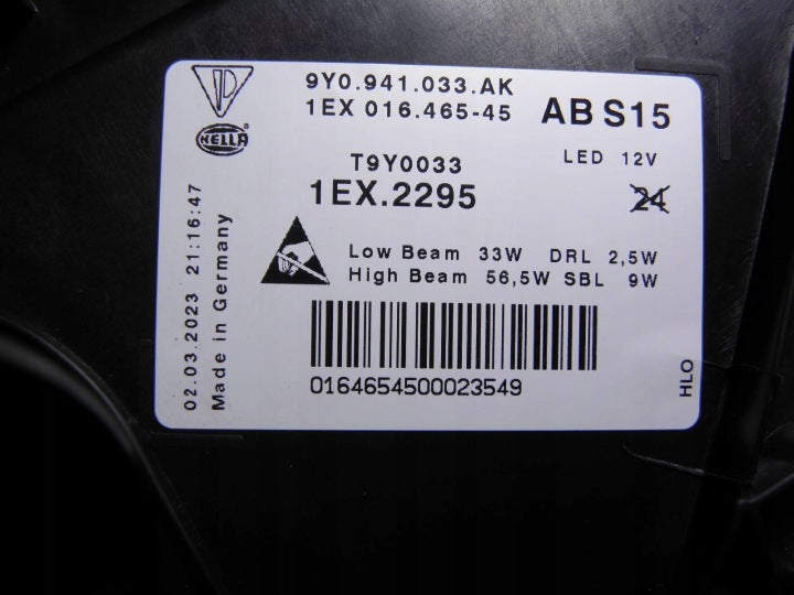 Frontscheinwerfer Porsche Cayenne 9Y0941033AK LED Links Scheinwerfer Headlight SCH8074375015yr