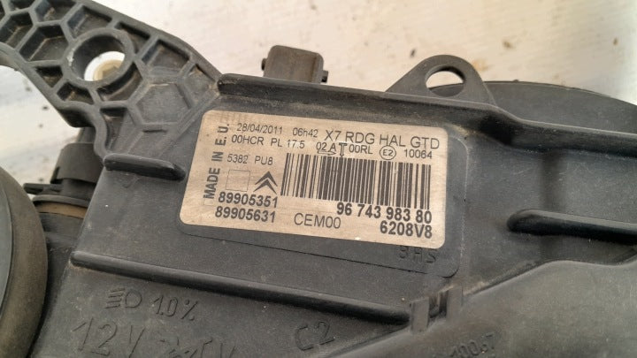 Frontscheinwerfer Citroën C5 III 9674398380 Links Scheinwerfer Headlight SCH8241202562us