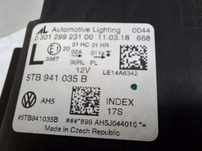 Frontscheinwerfer VW Touran 5TB941035B LED Links Scheinwerfer Headlight SCH8295698072wz