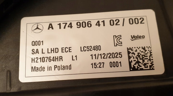 Frontscheinwerfer Mercedes-Benz Cla A1749064102 LED Links Scheinwerfer Headlight SCH8357111074hr