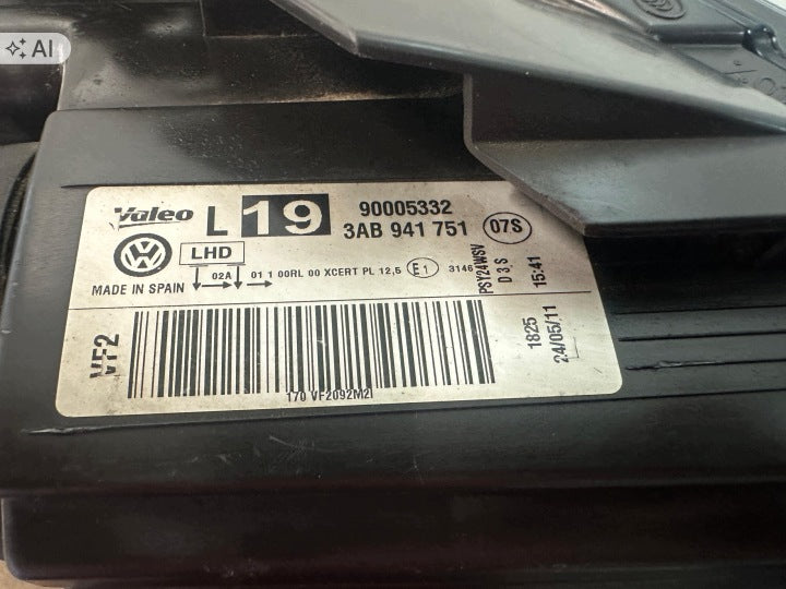 Frontscheinwerfer VW Passat B7 3AB941751 Xenon Links Scheinwerfer Headlight SCH8382624303wx