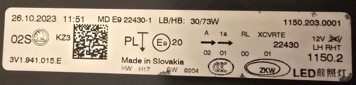 Frontscheinwerfer Skoda Superb III 3V1941015 LED Links Scheinwerfer Headlight SCH8438687799ex