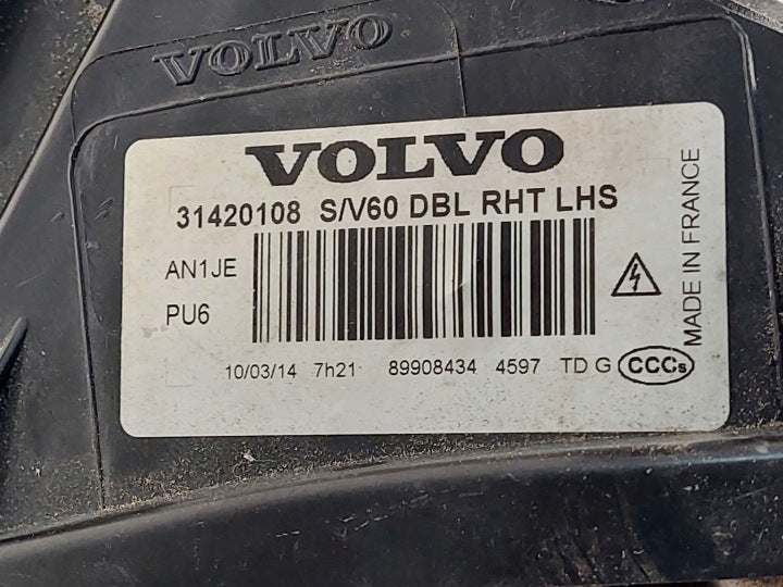 Frontscheinwerfer Volvo V60 31420108 Xenon Links Scheinwerfer Headlight SCH8467972307wl