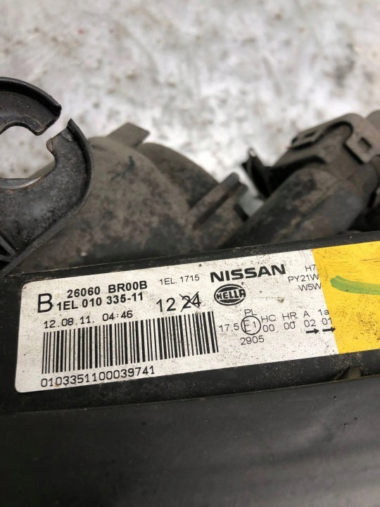 Frontscheinwerfer Nissan Qashqai I 26060-BR00B Links Scheinwerfer Headlight SCH8476772490yt