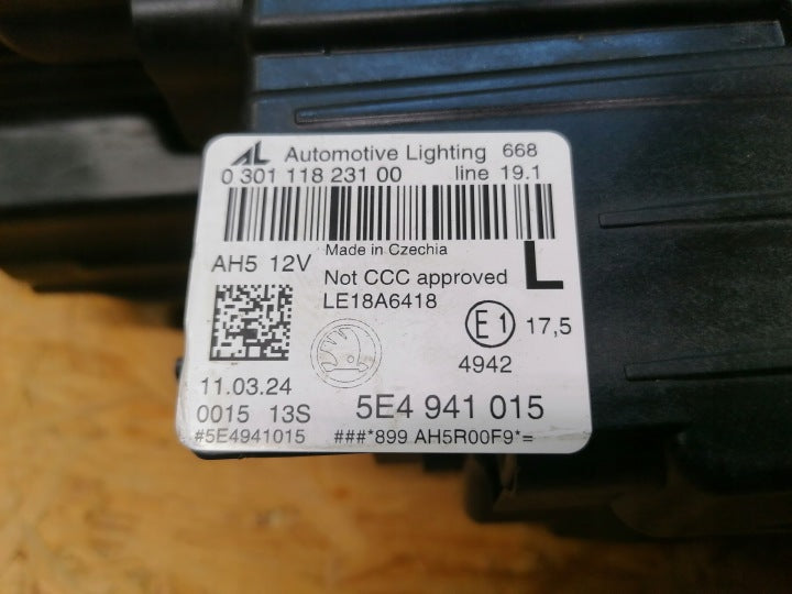 Frontscheinwerfer Skoda Octavia 5e3 I 5E4941015 Full LED Links Headlight SCH8486497161us