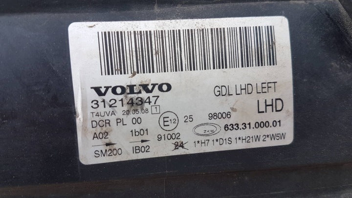 Frontscheinwerfer Volvo V70 31214347 6333100001 Links Scheinwerfer Headlight SCH8507581206me