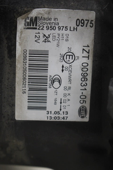 Frontscheinwerfer Opel Insignia A 1ZT009631-05 Links Scheinwerfer Headlight SCH8536743703bu