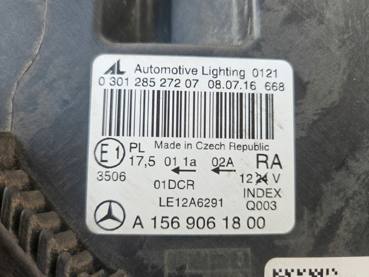 Frontscheinwerfer Mercedes-Benz Gla A1569061800 Rechts Scheinwerfer Headlight SCH8608408774pw