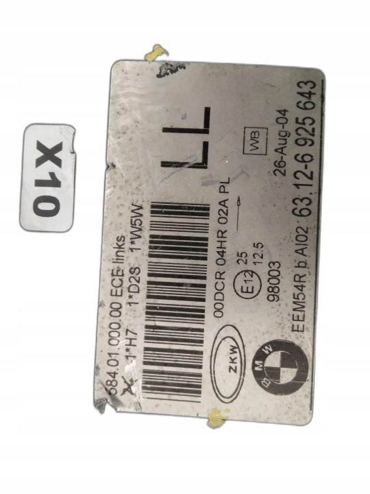 Frontscheinwerfer BMW 3 E46 63126925643 6925644 Xenon Links Headlight SCH8659159960cs
