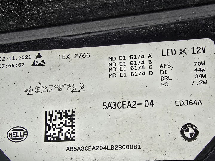 Frontscheinwerfer BMW 5A3CEA2-04 Laser Rechts Scheinwerfer Headlight SCH8672965109kq