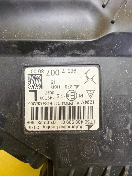 Frontscheinwerfer Citroën Ds4 9851700780-00 LED Links Scheinwerfer Headlight SCH8688035174iv