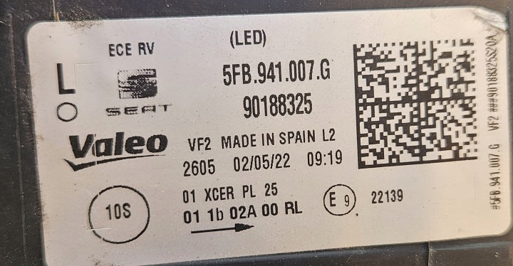 Frontscheinwerfer Seat Leon 5FB941007G LED Links Scheinwerfer Headlight SCH8731787104py