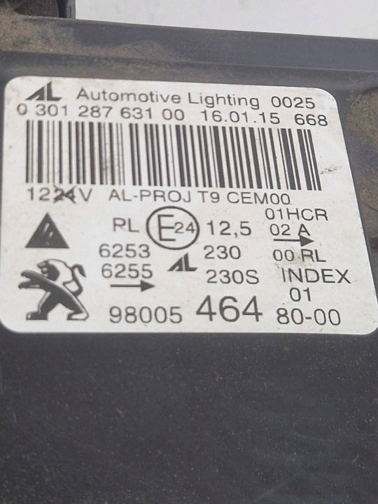 Frontscheinwerfer Peugeot 308 9800546480-00 Links Scheinwerfer Headlight SCH8740151016dz