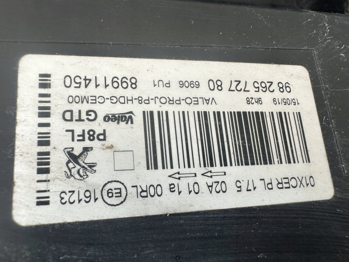 Frontscheinwerfer Peugeot 5008 9826572780 Links Scheinwerfer Headlight SCH8744053202ko