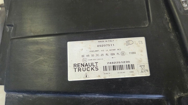 Frontscheinwerfer Renault I 89207511 Links Scheinwerfer Headlight SCH8753102407jn