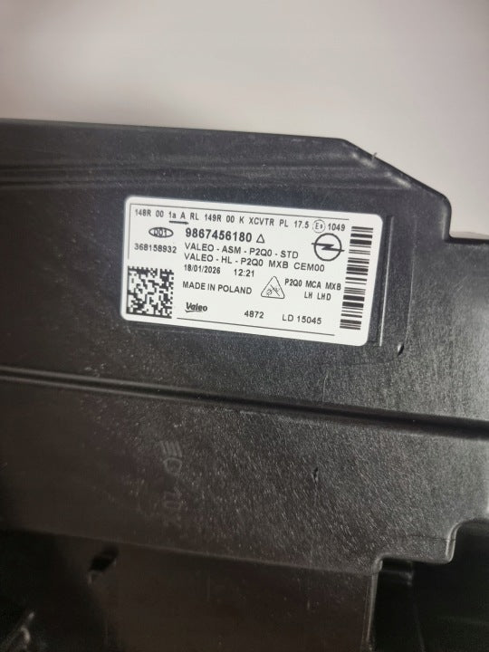 Frontscheinwerfer Opel Mokka 9867455880 LED Ein Satz Scheinwerfer Headlight SCH8794440886ja