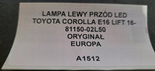 Laden Sie das Bild in den Galerie-Viewer, Frontscheinwerfer Toyota Corolla 8115002L50 Links Scheinwerfer Headlight SCH8820732504ku