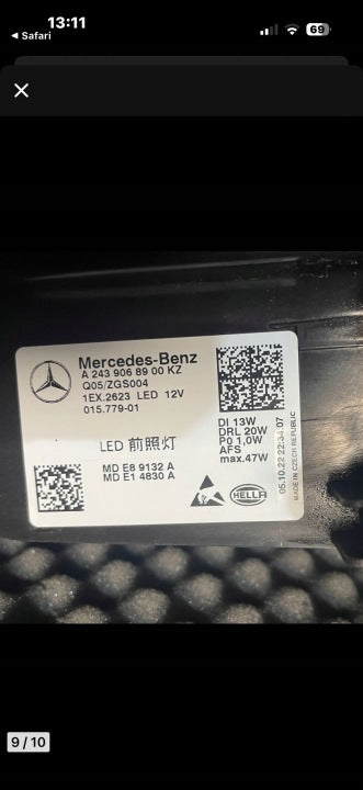 Frontscheinwerfer Mercedes-Benz Eqa A2439068900 LED Links Scheinwerfer Headlight SCH8850429238mi