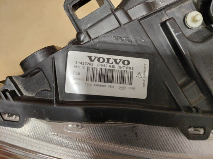 Frontscheinwerfer Volvo V60 S60 31420108 31420262 Xenon Rechts oder Links SCH8853688954ca