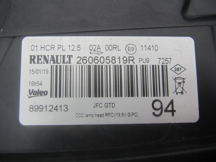 Frontscheinwerfer Renault Espace V 260605819R LED Links Scheinwerfer Headlight SCH8873845494bv