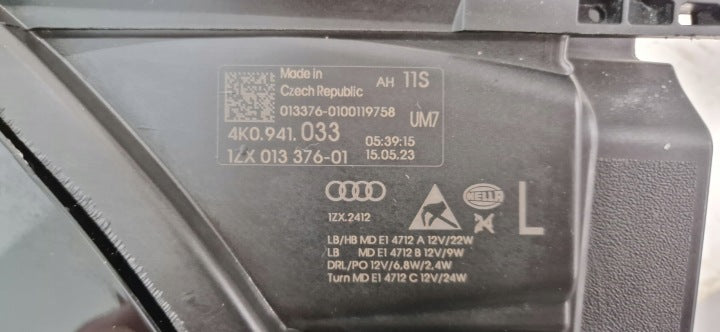 Frontscheinwerfer Audi A6 C8 4K0941033 LED Links Scheinwerfer Headlight SCH9010088050vv