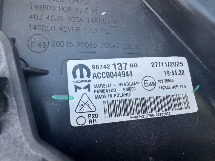 Frontscheinwerfer Peugeot 308 9874213780 Rechts Scheinwerfer Headlight SCH9047406681ce