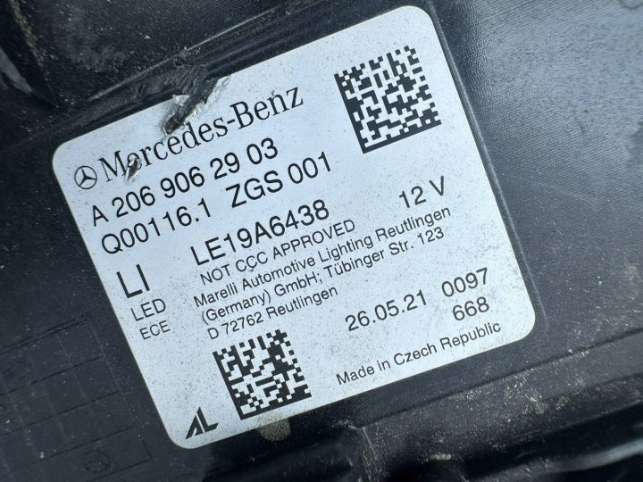 Frontscheinwerfer Mercedes-Benz A2069062903 LED Links Scheinwerfer Headlight SCH9070956630mr