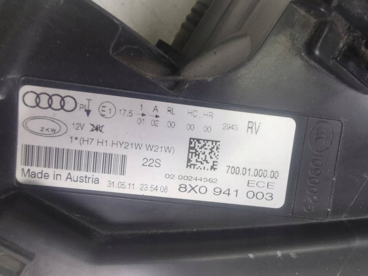 Frontscheinwerfer Audi A1 8X0941003 Links Scheinwerfer Headlight SCH9132334512ms