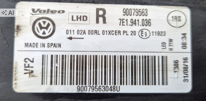 Frontscheinwerfer VW T6 7E1941036 LED Rechts Scheinwerfer Headlight SCH9274665387we