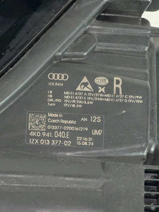 Frontscheinwerfer Audi A6 1ZX01337702 Rechts Scheinwerfer Headlight SCH9303962336xy