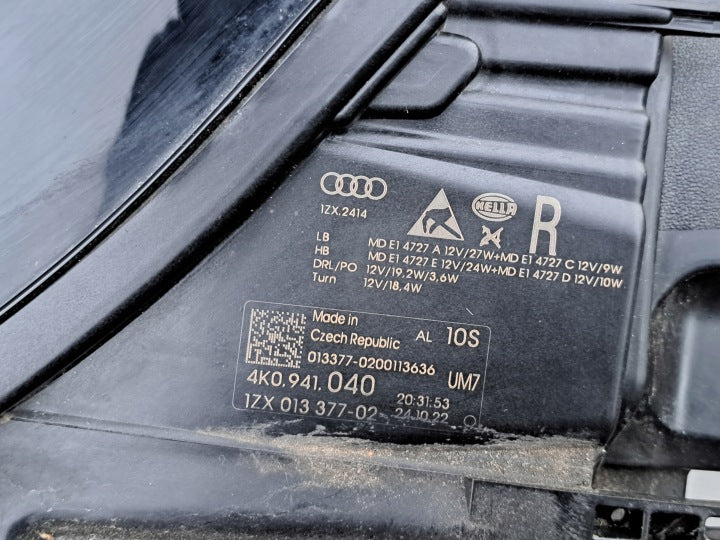 Frontscheinwerfer Audi A6 C8 4K0941040 Full LED Rechts Scheinwerfer Headlight SCH9323956735ek