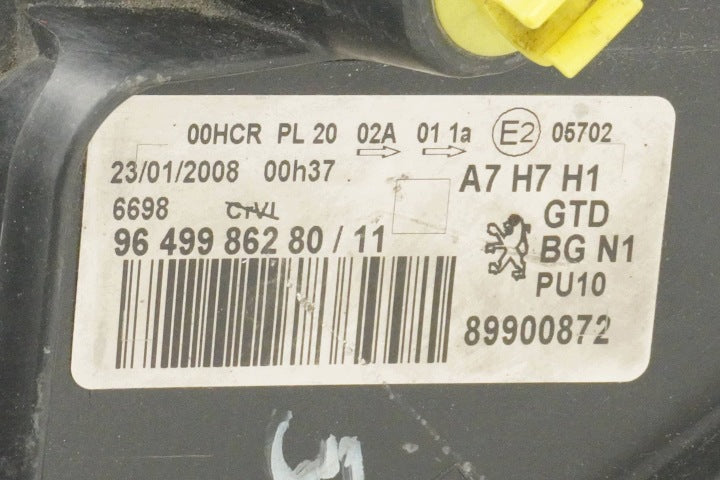 Frontscheinwerfer Peugeot 207 9649986280 89900872 Links Scheinwerfer Headlight SCH9336336598kd