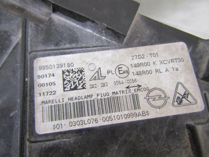 Frontscheinwerfer Opel Grandland 9850139180 LED Links Scheinwerfer Headlight SCH9350950477vr