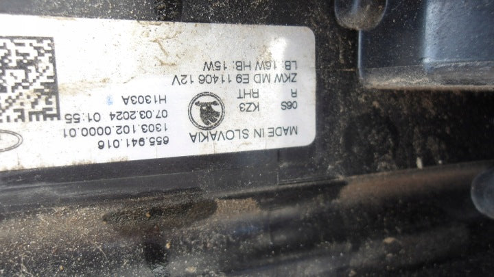 Frontscheinwerfer Skoda Scala 655941016 Rechts Scheinwerfer Headlight SCH9381554951nl