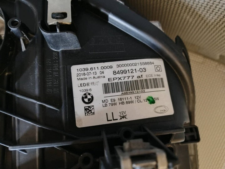 Frontscheinwerfer BMW 5 G31 G30 8499121 LED Links Scheinwerfer Headlight SCH9411788668hz