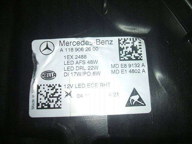 Frontscheinwerfer Mercedes-Benz Cla A1189062500 A1189062600 LED Ein Satz SCH9497089448lv