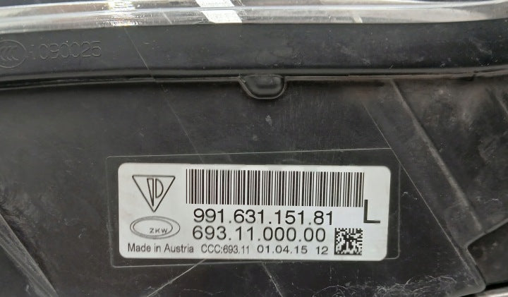 Frontscheinwerfer Porsche 911 99163115281 Ein Satz Scheinwerfer Headlight SCH9518456110ot