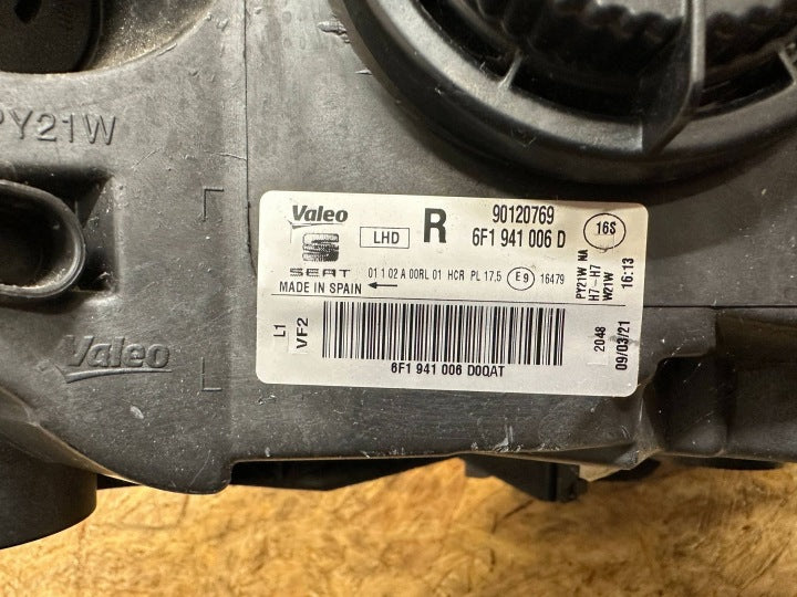 Frontscheinwerfer Seat Ibiza I V 6F1941006 Rechts Scheinwerfer Headlight SCH9538622301ys