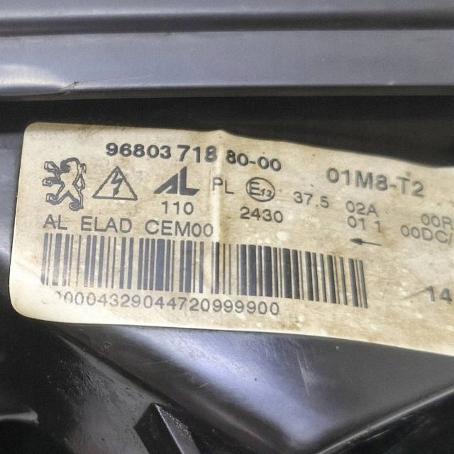 Frontscheinwerfer Peugeot 308 9680371880 Rechts Scheinwerfer Headlight SCH9542187509ts