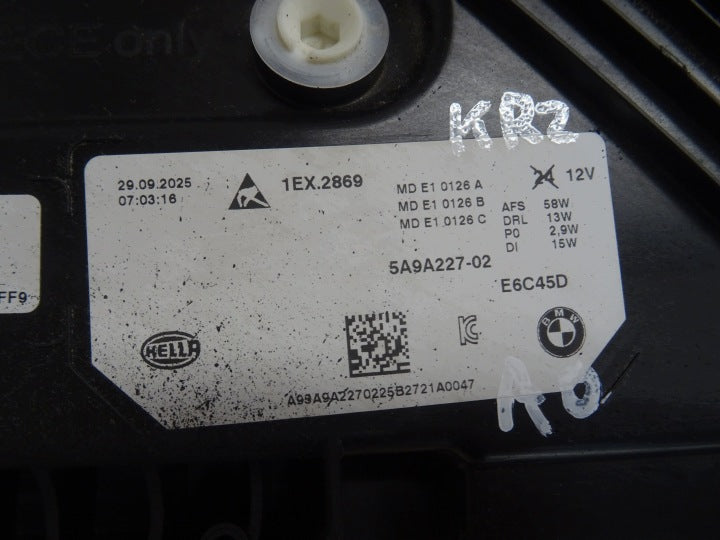 Frontscheinwerfer BMW X1 5A9A227-02 LED Links Scheinwerfer Headlight SCH9563629727pa