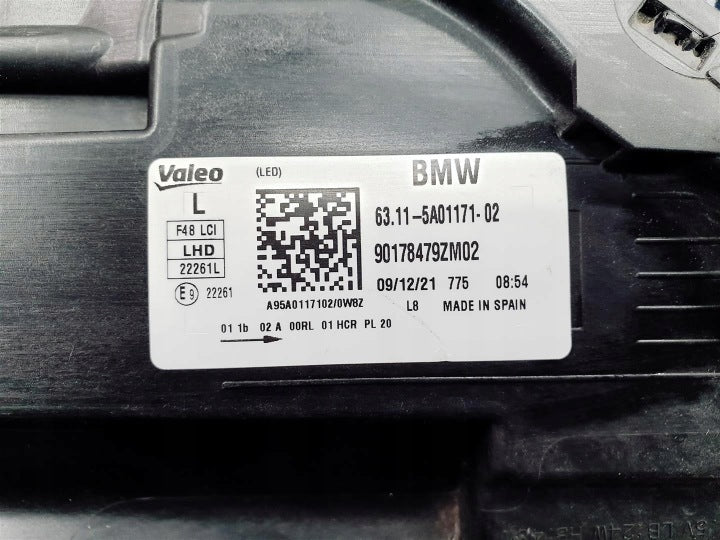 Frontscheinwerfer BMW X1 F48 5A01171 Full LED Links Scheinwerfer Headlight SCH9576146002id