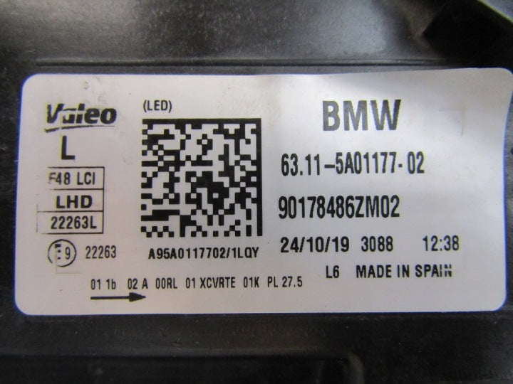 Frontscheinwerfer BMW X1 F48 5A01177-02 LED Links Scheinwerfer Headlight SCH9610360828fb