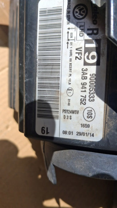 Frontscheinwerfer VW Passat B7 3AB941752 Xenon Rechts Scheinwerfer Headlight SCH9670870344mq