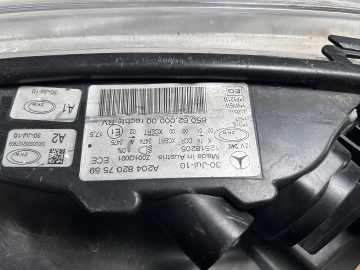 Frontscheinwerfer Mercedes-Benz W204 A2048207559 Xenon Rechts Headlight SCH9702791087em