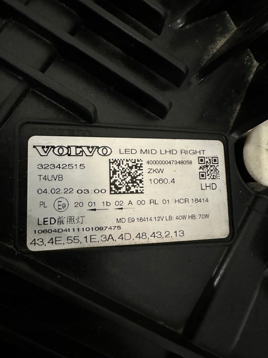 Frontscheinwerfer Volvo Xc60 II 32342515 LED Rechts Scheinwerfer Headlight SCH9704235793hi