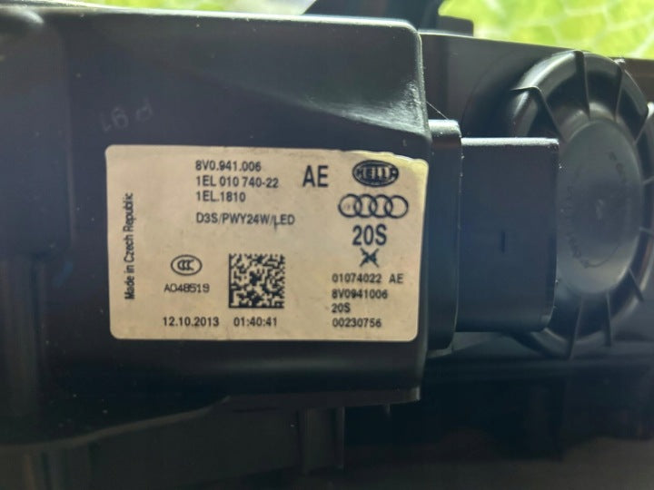 Frontscheinwerfer Audi A3 8V0941006AE Rechts Scheinwerfer Headlight SCH9706463727so