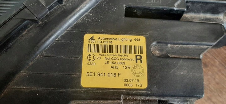Frontscheinwerfer Skoda Octavia I 5E1941016F LED Rechts Scheinwerfer Headlight SCH9766390904to