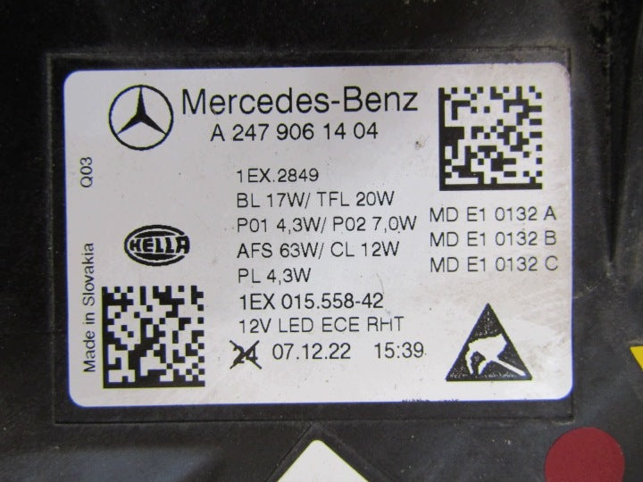Frontscheinwerfer Mercedes-Benz W247 A2479061404 LED Rechts Headlight SCH9782205289qm