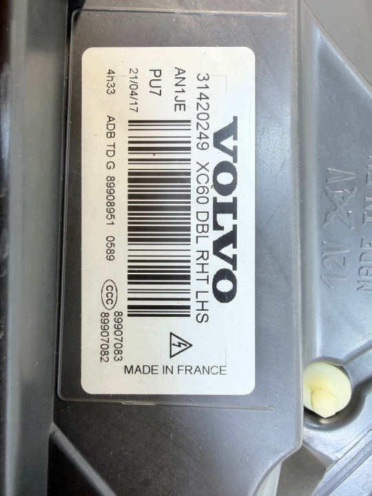 Frontscheinwerfer Volvo Xc60 31420250 Ein Satz Scheinwerfer Headlight SCH9814198977mh