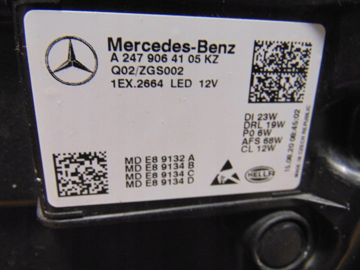 Frontscheinwerfer Mercedes-Benz W247 A2479064105 Full LED Links Headlight SCH9829412037qv